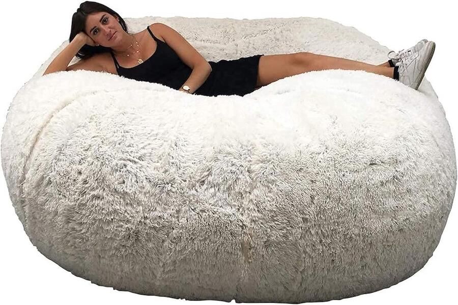 Grote Zitzak XXL in Bont Comfortabel en Machinewasbaar Royaal Gewatteerd voor Optimale Ontspanning