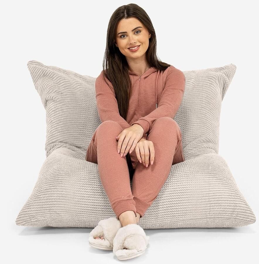 Grote Zitzak XXL Trendy Vloerkussen Poef voor Relaxen en Ontspanning