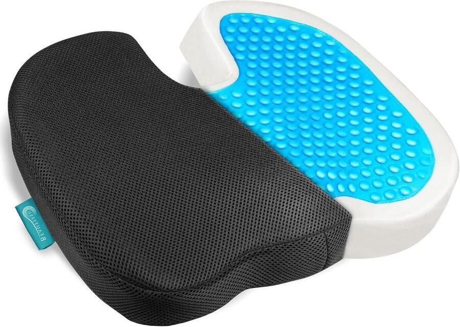 GS Memory Foam Gel Bouncer Cushion Visco-Elastic Seat Cushion 45x35x7cm Pregnant Cushion Office Chair Cushion Portable