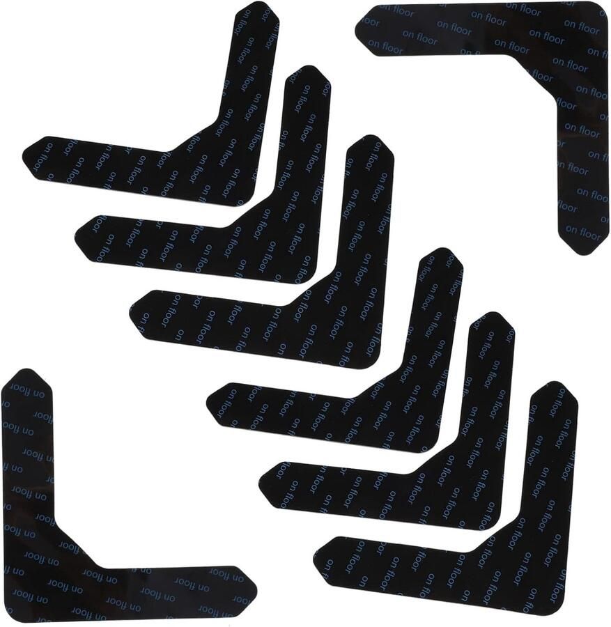 Gsedaox- Antislip Gripstickers- 8 stuks Dubbelzijdige Tapijt Tape- voor Douchematten Vloerkleden Herbruikbaar