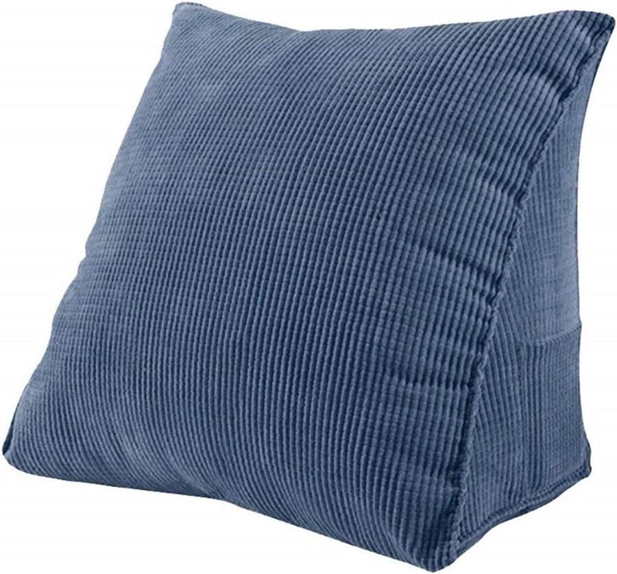 Gsedaox-Rugsteun-Ergonomisch Rugkussen-Lendekussen-Rugkussen Onderrug-Rugsteun Auto-Geschikt voor Bureaustoel Auto Bed Bank-Blauw