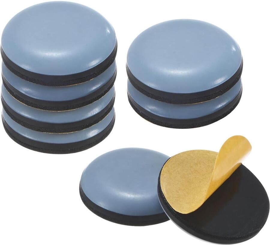 Brandless Gsedaox-Viltjes Stoelpoten-Zelfklevend-Meubelglijders-Teflon Vloerglijders-25 mm-Rond-20 Stuks-Vloerbeschermers