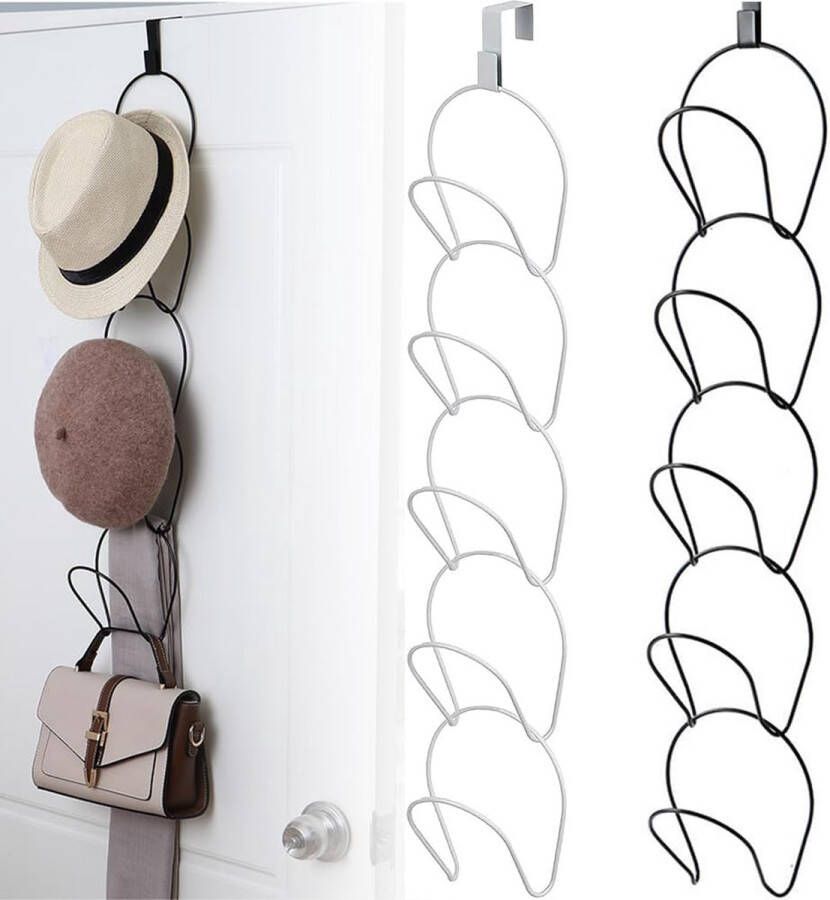 Haak voor hoeden 10 stuks metalen honkbalpet houder muur deur hoedenrekken verstelbare hoedenhouder permanente hoedenhouder 2 aretn kleur kaphouder voor hoed sjaals tas