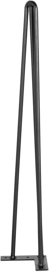 Haarspeld tafelpoten 45 7 cm set van 4 3-stang tafelpoten in zwart 100 kg draagvermogen robuuste carbon stalen meubelpoten voor bank bureau eettafel stoelen DIY woondecoratie