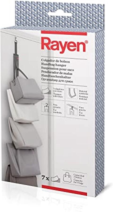 Haken voor Deuren en Kasten met 7 Klittenband Haken Donkergrijs