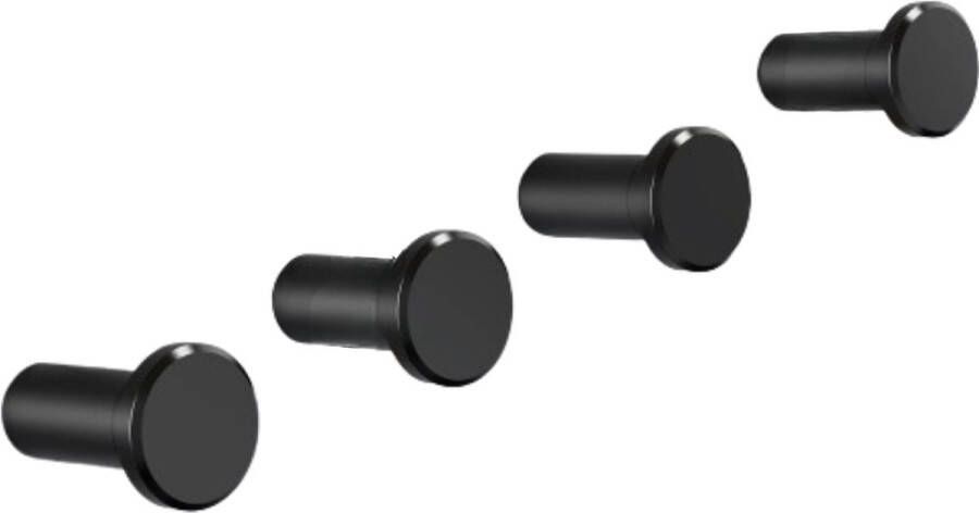 Haken zonder Boren 4 Stuks Kapstok Wandkapstok