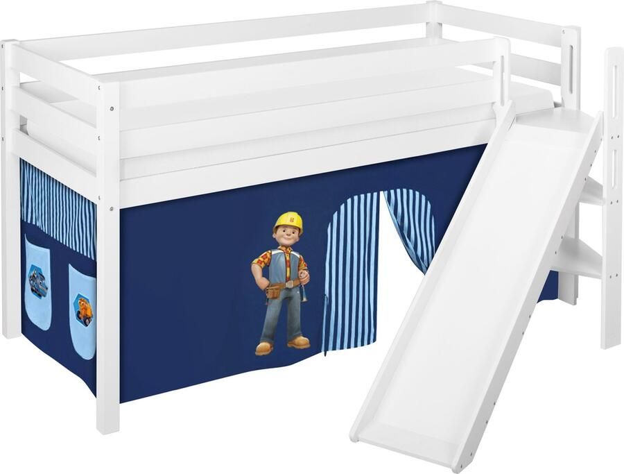 Halfhoogslaper Bob de Bouwer met tent en schuine glijbaan - Foto 2