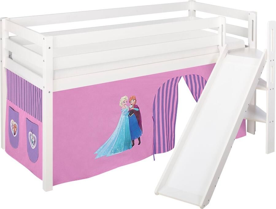 Halfhoogslaper Frozen met tent en schuine glijbaan