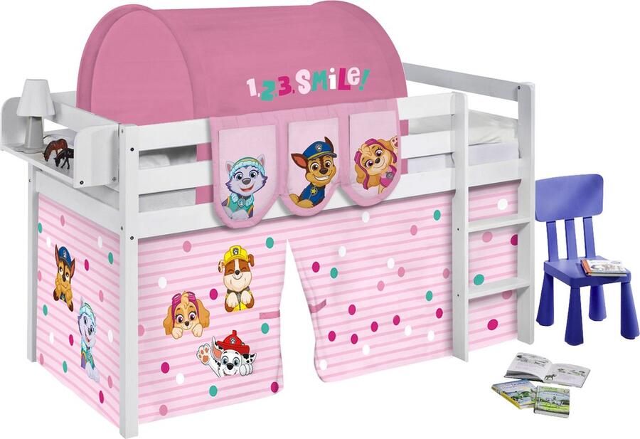 Halfhoogslaper Paw Patrol Roze met tent - Foto 2