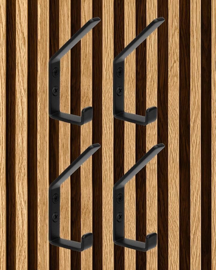 Haliya kapstokhaak voor akoestische panelen kapstokhaak haak voor akoestische panelen met krasbescherming dubbele kapstokhaak voor akoestisch paneel haak voor akoestische panelen voor slaapkamer woonkamer badkamer