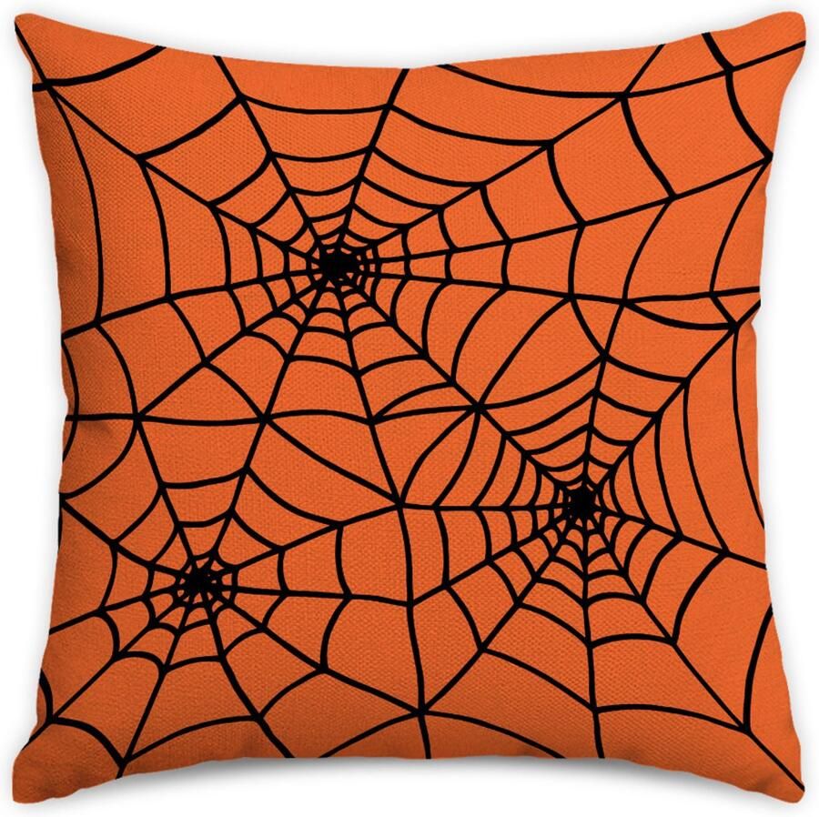 Halloween Decoratie Kussenhoezen 45x45cm Set van 2 Halloween Herfst Decoratieve Sierkussens Kussenslopen Thuis Buiten Bank Kussenhoezen voor Halloween Decoraties