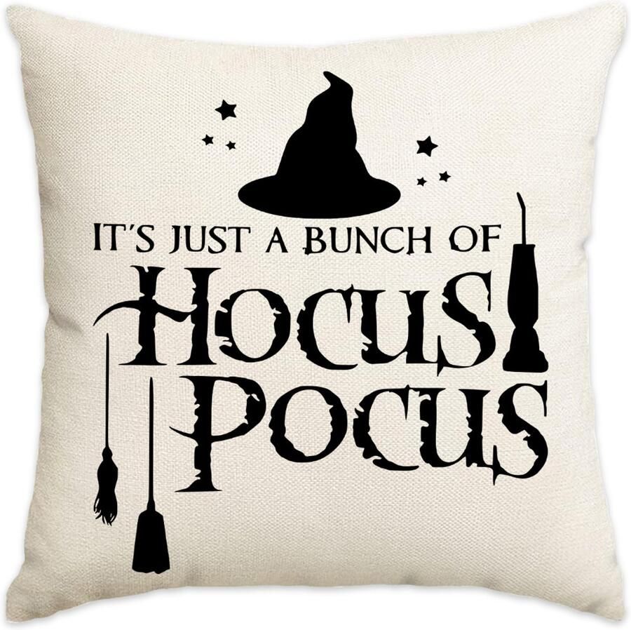 Halloween Decoratie Kussenhoezen 45x45cm Set van 2 Halloween Herfst Decoratieve Sierkussens Kussenslopen Thuis Buiten Bank Kussenhoezen voor Halloween Decoraties