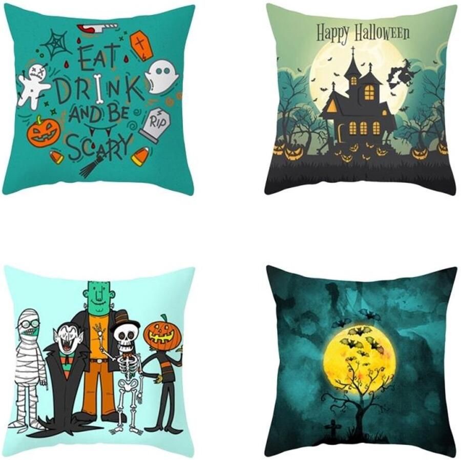 Halloween decoratie pompoen kussensloop katoenen en linnen heksenhoed kussensloop decoratieve kussensloop feest festival huisdecoratie slaapbank set
