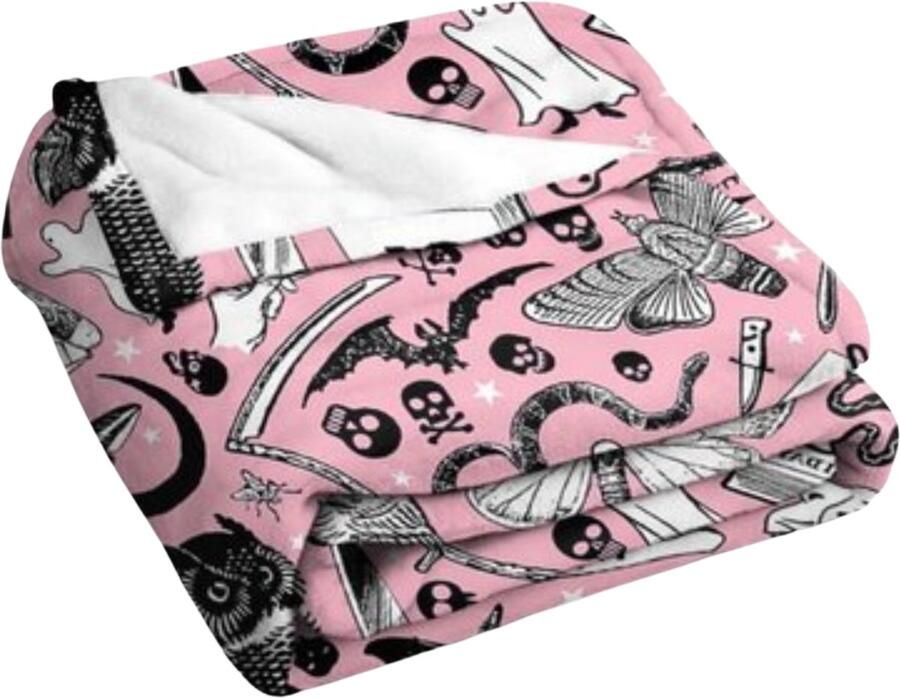 Halloween Fleece Deken Zacht Warm Sprei Bank of Bed 150x200 CM