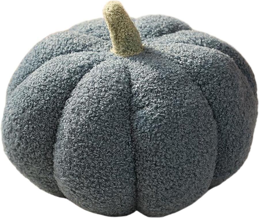 Halloween Kerst Pompoen Kussen Pompoen Vorm Crème Wit Decoratief Kussen Herfst Decoratief Kussen Esthetisch Bankkussen Bed Decoratief Kussen Rond Kinderkamer Cadeau Model E 20cm