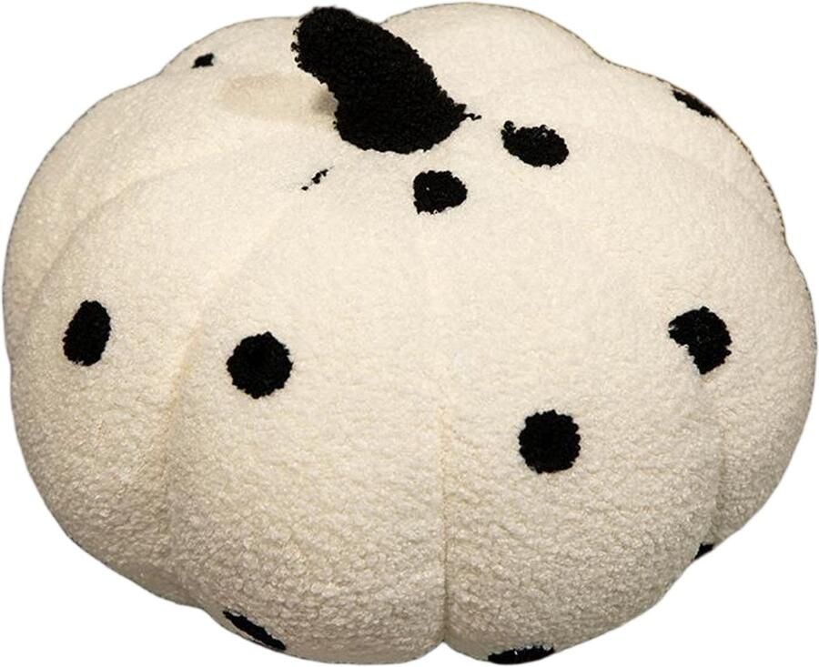 Halloween Kerst Pompoen Kussen Pompoen Vorm Crème Wit Decoratief Kussen Herfst Decoratief Kussen Esthetisch Bankkussen Bed Decoratief Kussen Rond Kinderkamer Cadeau G Stijl 20cm