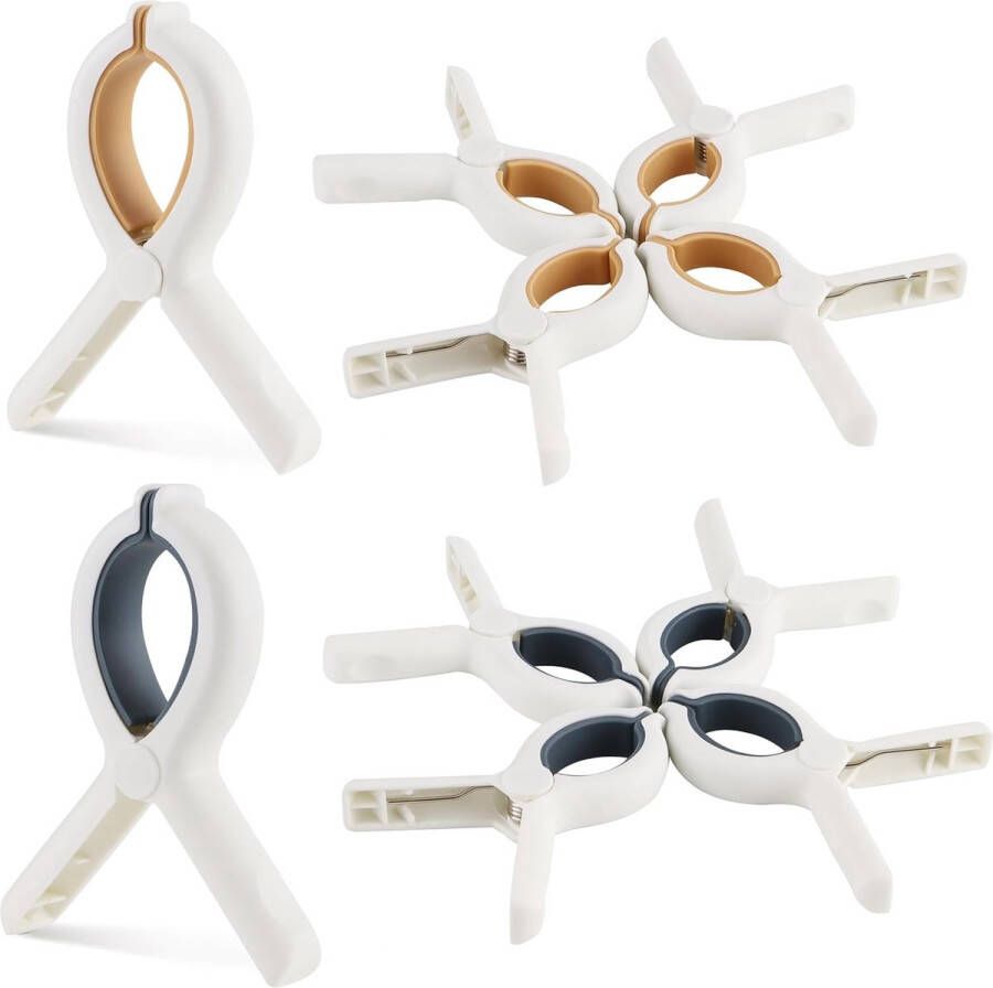 Handdoekklemmen 8 stuks = towel clips 8 pieces