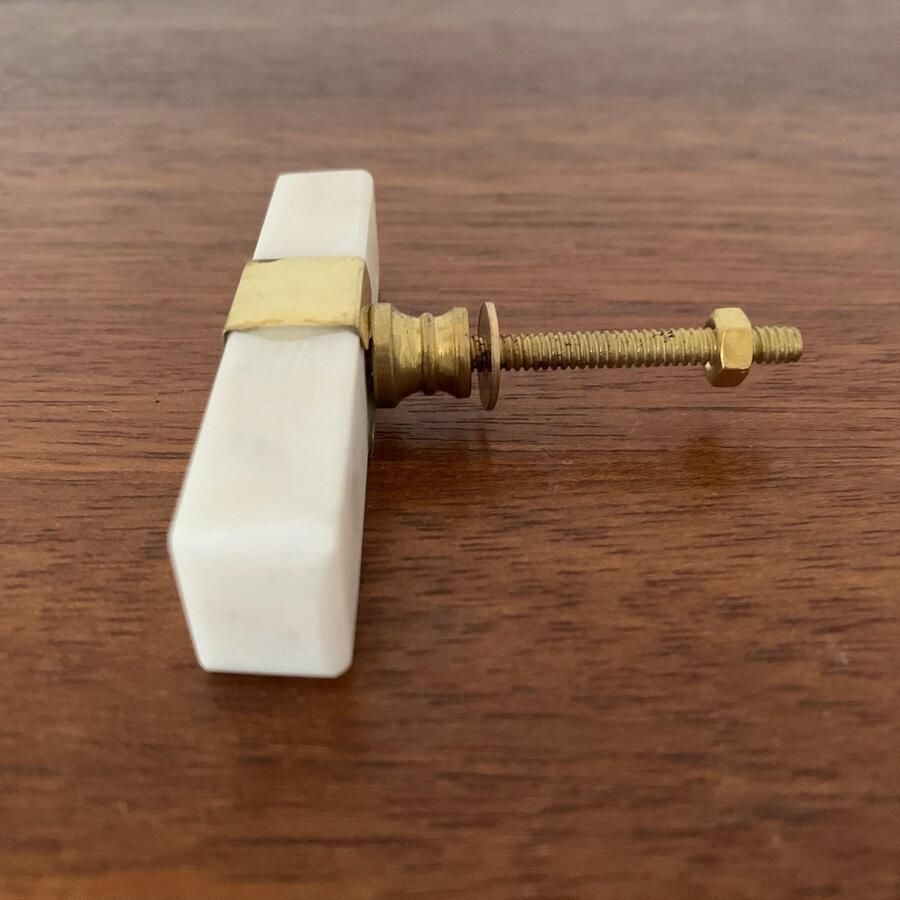 Handgemaakt meubelgreepje marmer messing Ladegreep Meubelknoppen Meubelknop Kastgreepje Meubelbeslag Kast knop Drawer knob marble brass Meubelhandvat Steen Ladekast Handgreep Kastgreep Ijzerwaren Meubelgreep