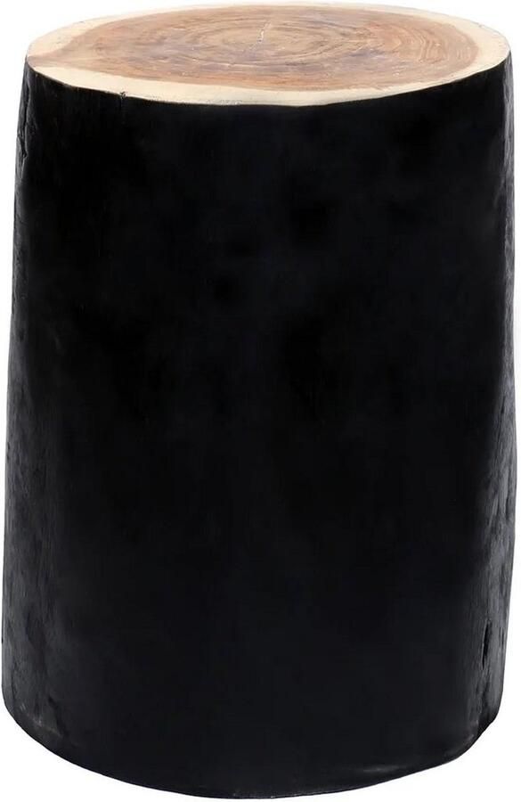 Rootz Living Rootz Handgemaakte Kruk Organisch Design Nachtkastje Massief Mungurr Hout Veelzijdig Huisdecor 30cm x 30cm x 40cm