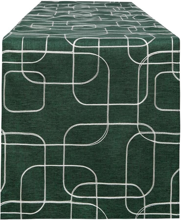 Handgemaakte tafelloper hoogwaardig katoen en linnen 1 stuk kleuren