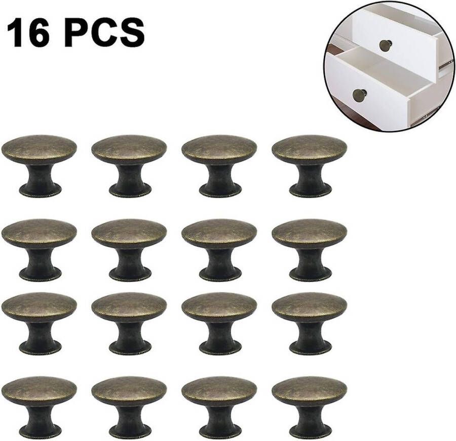 Handgreep-Keukengreep Handgrepen kast Handgrepen voor deurtjes Deurgreep Meubelgreep meubelgrepen Meubelbeslag -16 stuks ladeknoppen ladegrepen-vintage knop voor kast