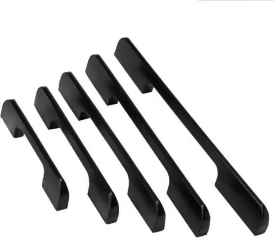 Handgreep Keukengreep Zwart 209mm Hartafstand 192mm Modern Industrieel Handgrepen voor deurtjes Ladegreep Meubelgreep Handgreep Zwart- Keukengreep Greep Zwart Meubelbeslag greepjes Inclusief schroeven