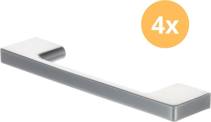 Handgreep Mat Chroom Lengte: 354mm Hart op hart: 320mm 4 stuks