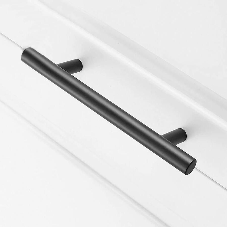 Handgreep Zwart Rond 160mm Hartafstand 10 stuks Ronde moderne Greep voor Keukenkastjes Badkamer Meubelgreep