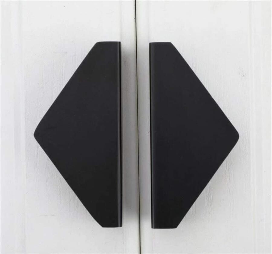 Handgreep Zwart Set van 2 Metaal 64mm Hartafstand Handvat voor Kast Keukenkast Lade en Meubels Keukengreep Meubelgreep Kastgreep Meubelknop