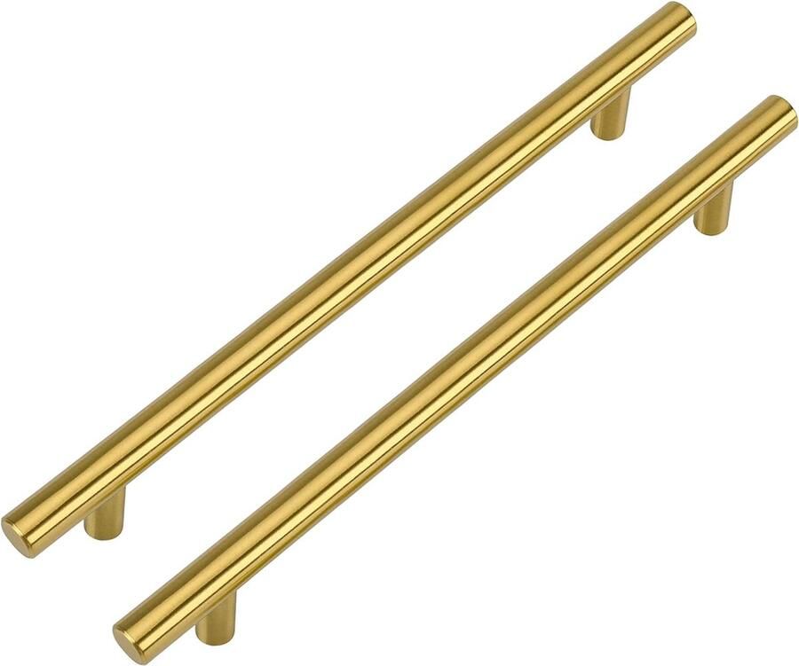 Handgrepen 15 stuks gouden keukengrepen gatafstand 160 mm voor keukenkasten gouden handgrepen messing deurgrepen goudkleurig roestvrij staal