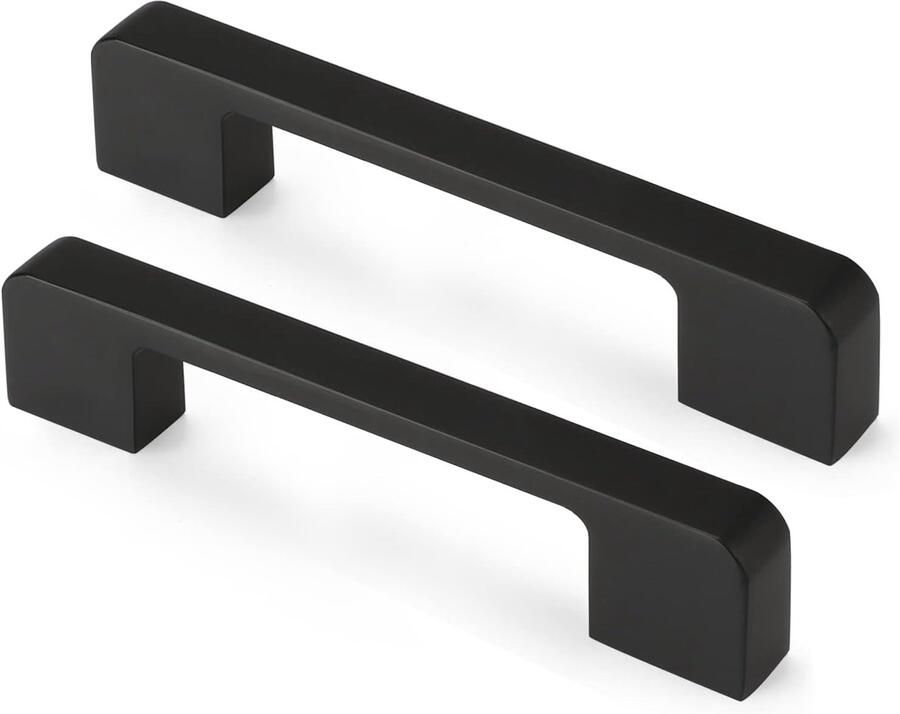 Handgrepen kast Gatafstand 96 mm 10 stuks Aluminiumlegering meubelknop zwart Kastgrepen Meubelgreep Deurgreep ladegreep incl schroeven voor Deurtjes Keukenkastjes en Badkamer