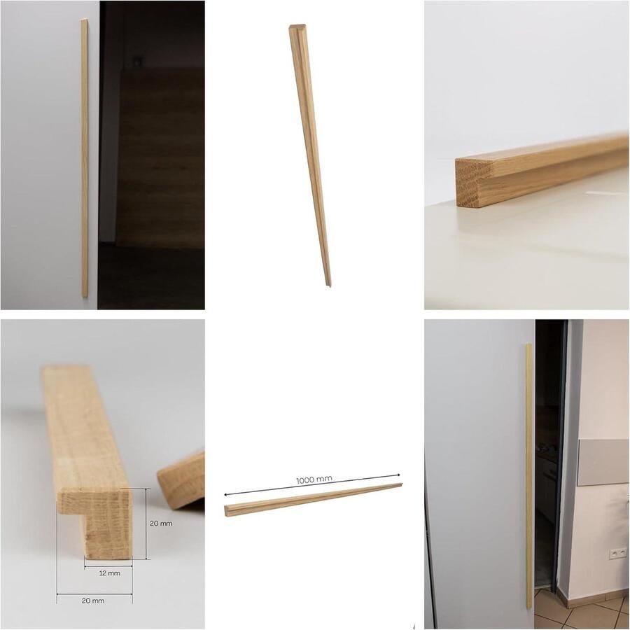 Handgrepen meubels BATO hout eiken houten decoratie handgrepen keukenkasten kastknoppen meubelgrepen knoppen kasten meubelknop 100 cm kastknoppen kinderkamer