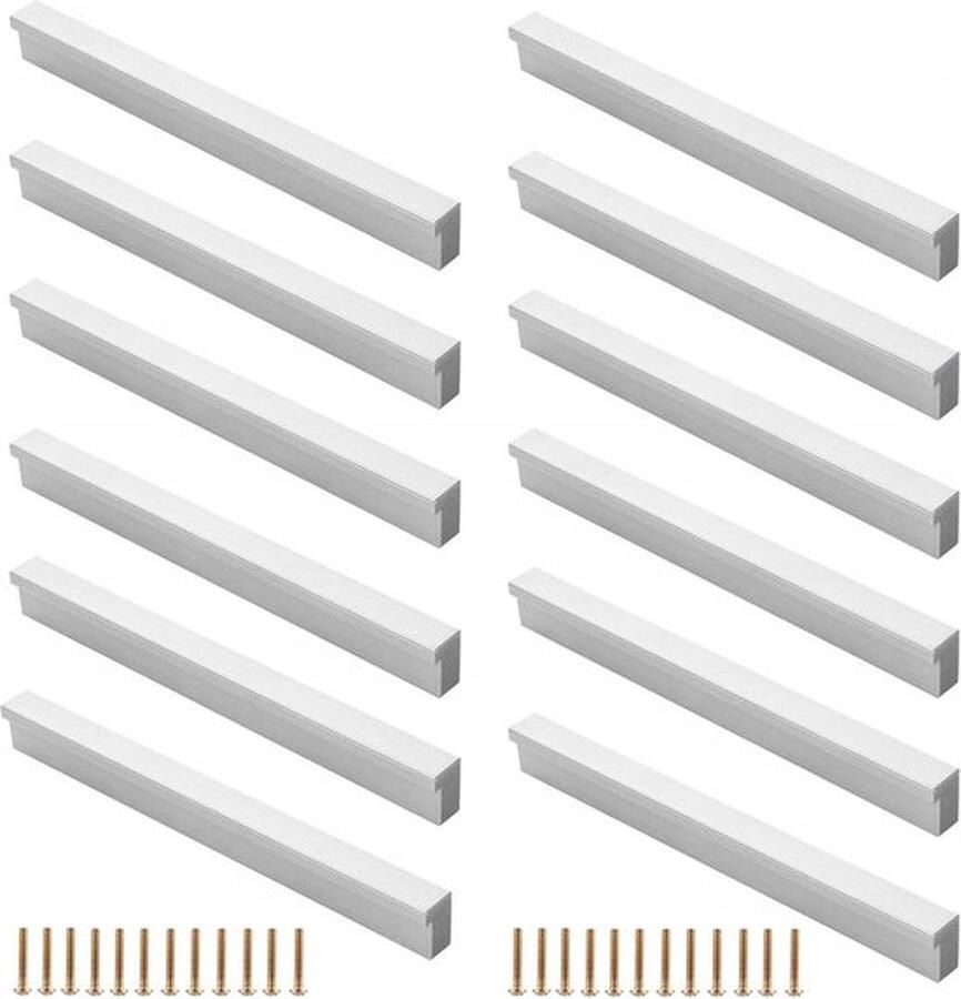 Handgrepen RVS 128 mm 12 stuks keukenkast meubelgrepen keukengreep voor kastladen
