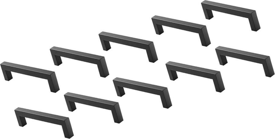 Handgrepen van aluminiumlegering kastgrepen kledingkastdeurgrepen wijnkastgrepen moderne ladegrepen geschikt voor deuren keukenkasten en badkamers inclusief schroeven meubelgrepen gatafstand 128 mm 10 stuks