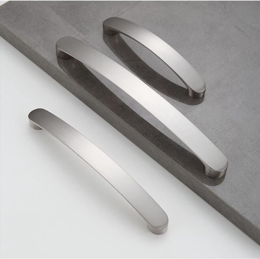 Keukenkast Handgrepen Geborsteld Nikkel 10 Stuks 160mm Keuken Deurgrepen