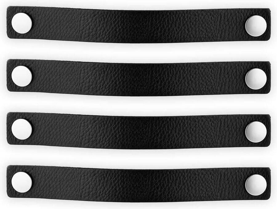 Handgrepen voor meubels Zwart 4 stuks 25 x 3 cm Kast handgreep Keuken Badkamer Kasten Dressoir Hout