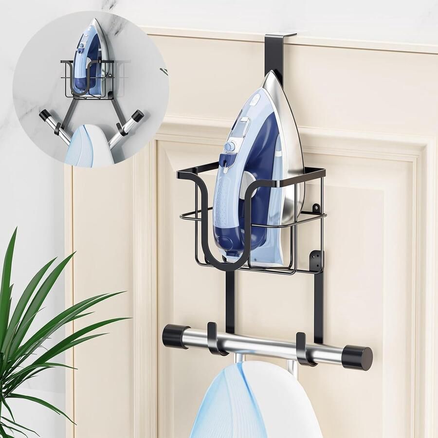Luvetrex Handige Strijkplankhouder voor Deur en Muur Multifunctioneel en Ruimtebesparend