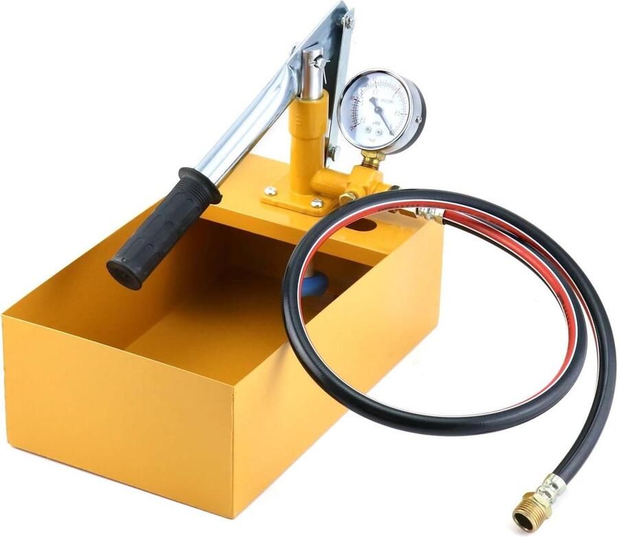 Handmatige drukpomp 25bar testpomp voor waterleidingen en vloerverwarming