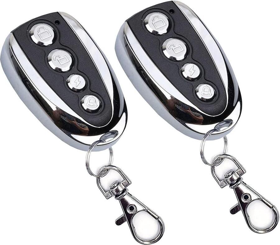 Handzender 433 MHz compatibel met Nice Flor-S DITEC V2 garagedeuropener eenvoudige instelling 4 kanalen 2 stuks