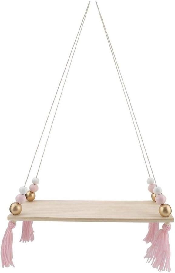 Hangend Houten Wandrek Scandinavisch Design 1 stuk Hoogwaardig Hout