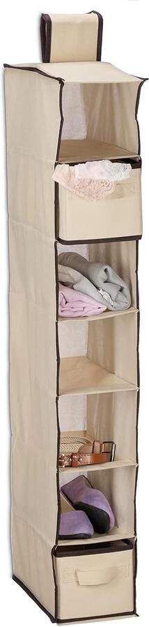 Hangende kast organizer 7 vakken veelzijdig 1 stuk vliesstof 106 cm