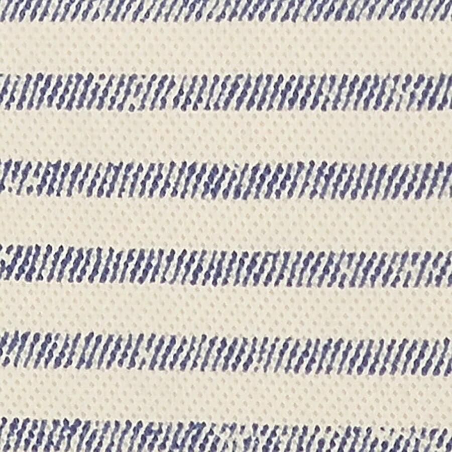 Hangende garderobe-organizer met 6 vakken ideaal voor opbergen van kleding stof natuurlijk kobaltblauw gestreept