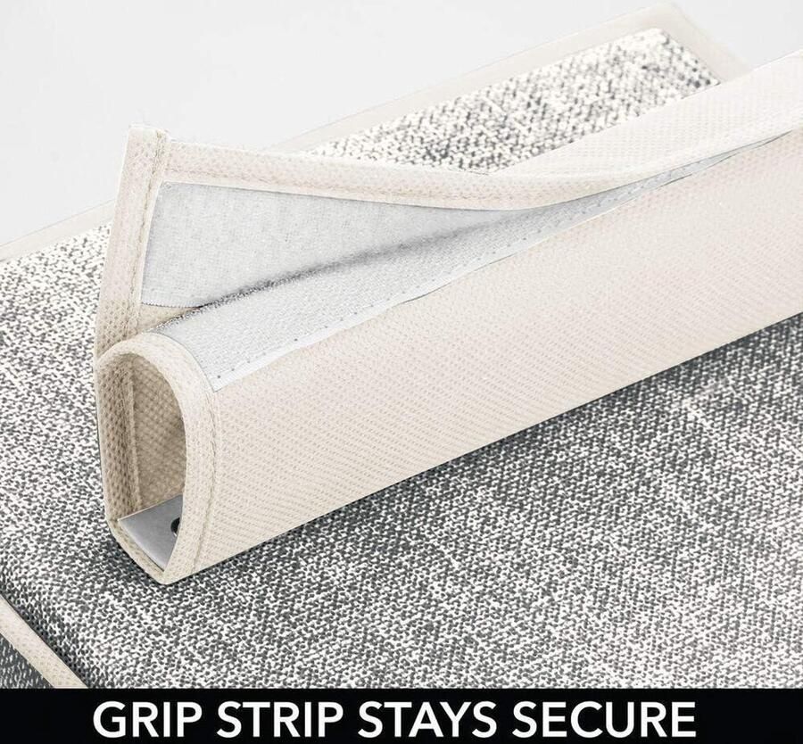 Hangende opberger met 6 vakken garderobe-organizer ideaal voor stof zwart crème