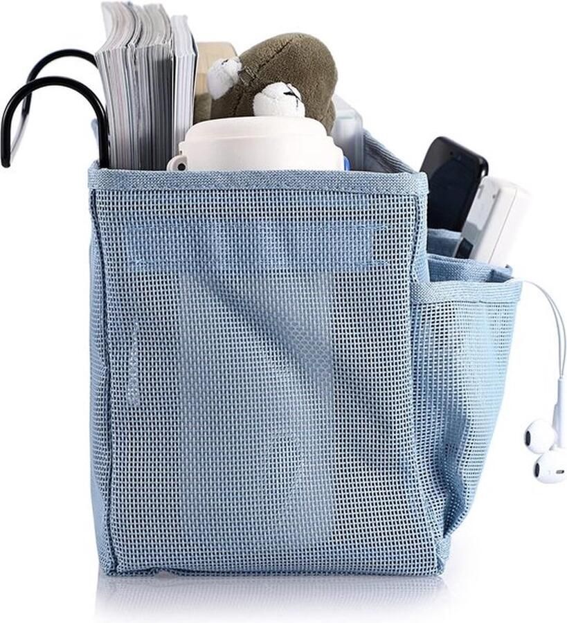 Hangende Opbergmanden voor Nachtkastje Multifunctionele Opbergtas in Blauw