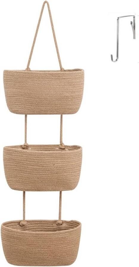 Hangende Organizer Opbergmand Geschikt voor Kledingkast 1 stuk Katoen Klein