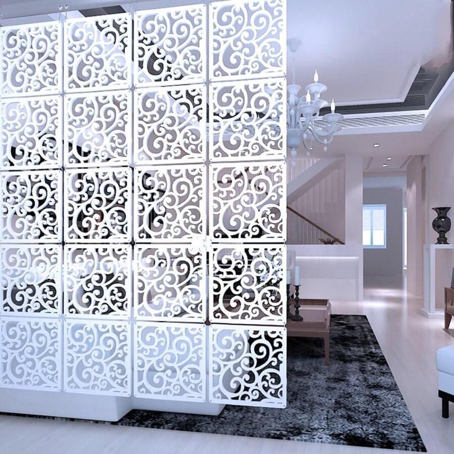 Hangende roomdivider paneelscherm decoratie voor thuis en kantoor 12 stuks patroon C