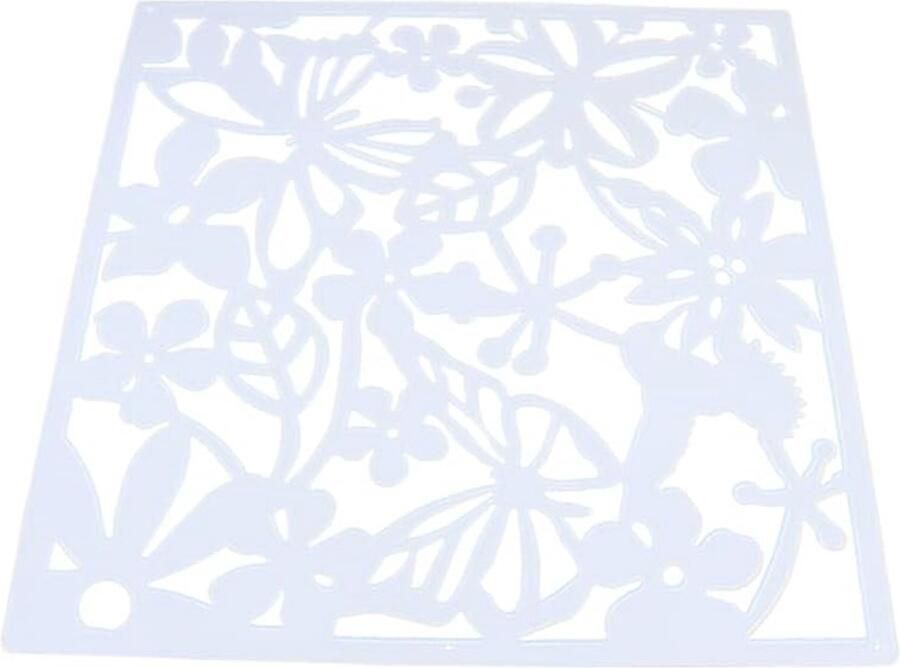 Hangende ruimteverdeler 12 stuks Doe-het-zelf scheidingswand voor kamers hotels en restaurants Wit 29 x 29 cm