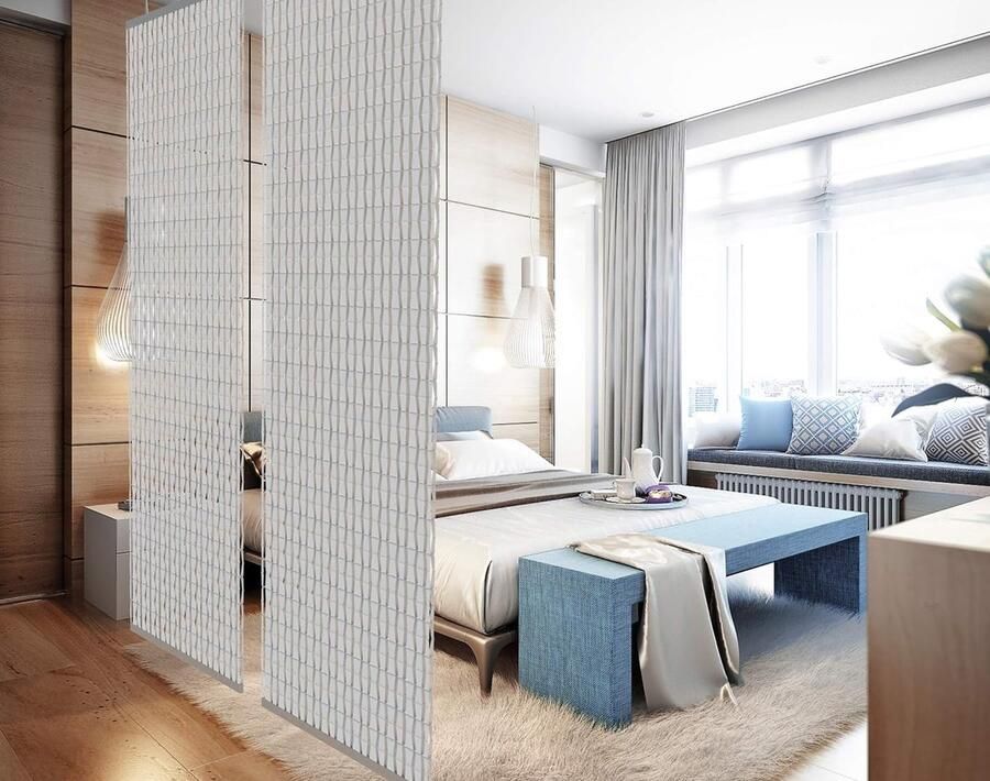 Hangende ruimteverdeler [designelement] blikvanger en decoratie in elke ruimte scheidingswand is lichtdoorlatend ruimteverdeler 118 x 240 cm scherm biedt inkijkbescherming