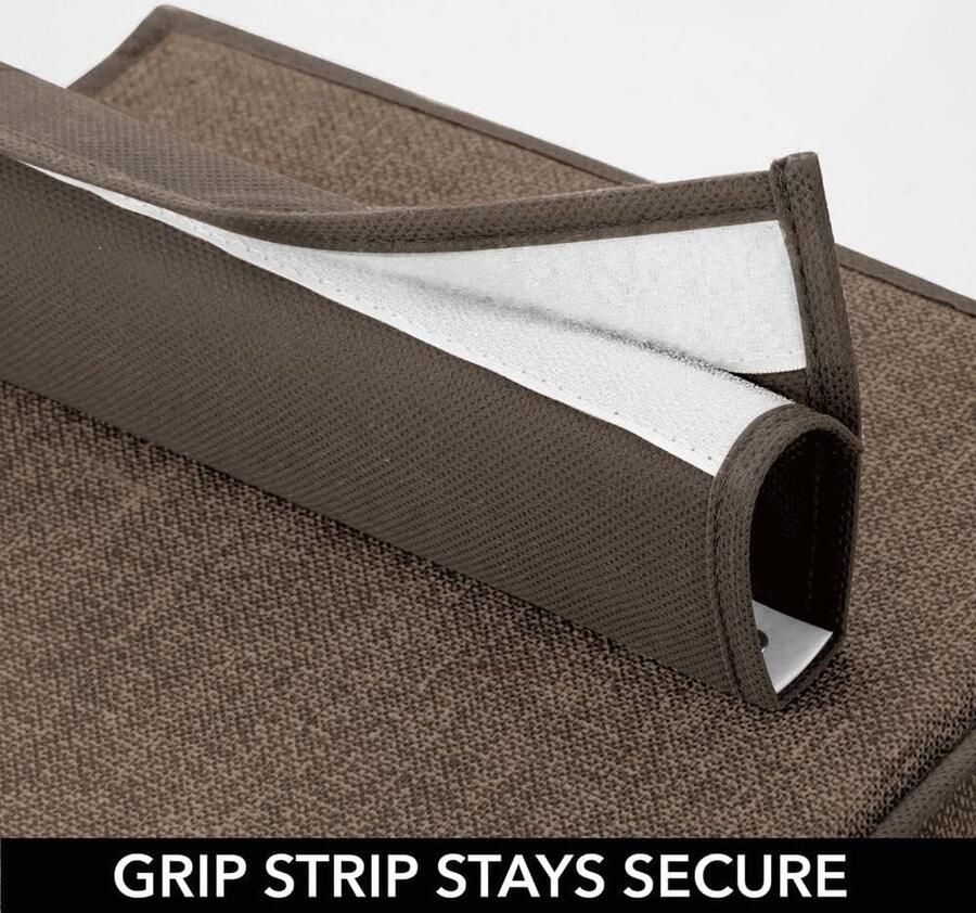 Hangende schoenenrek in dubbelverpakking – schoenenrek met elk tien vakken – portemonnees handtassen of schoenen ruimtebesparend opbergen – espresso