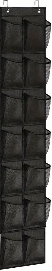 Hangende schoenentas met 12 compartimenten schoenenkast schoenen opbergsysteem Zwart Meerlaags opbergontwerp 165*29CM